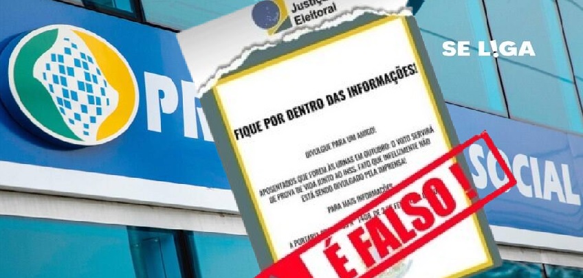 INSS alerta para fake news que circula nas redes sociais sobre comprovante de votação valer como prova de vida