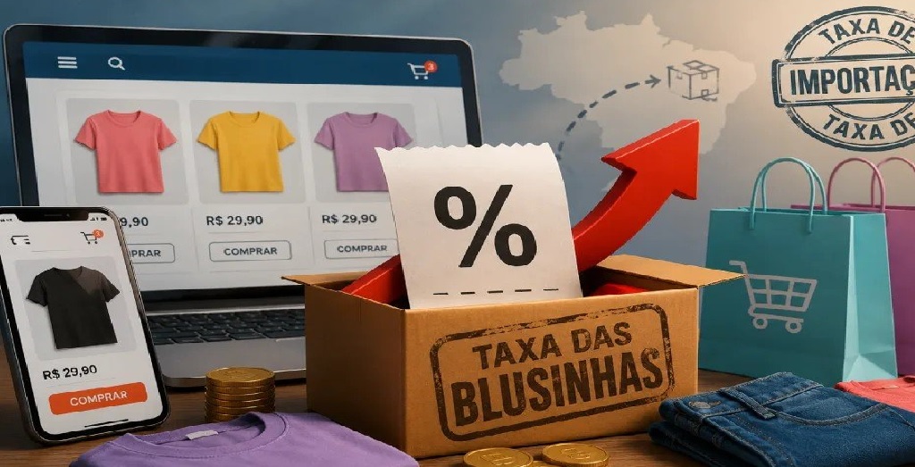 Taxa das blusinhas arrecadou mais de R$ 2 bilhões antes de ser revogada em 2026